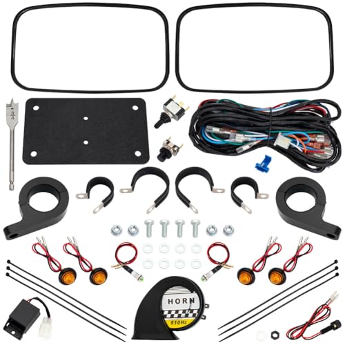 TUSK UTV Horn & Signal Kit - with Mirrors for Tracker 800SX LE 2022