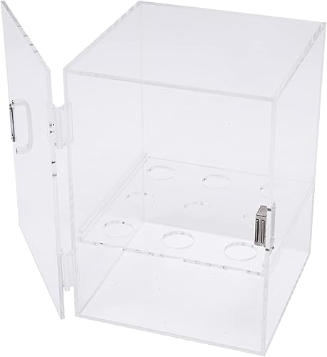 Miniatura 4 de LYNICESHOP Soporte para cono de helado de 9 agujeros, vitrina de acrílico transparente, soporte de cono de helado transparente, soporte de