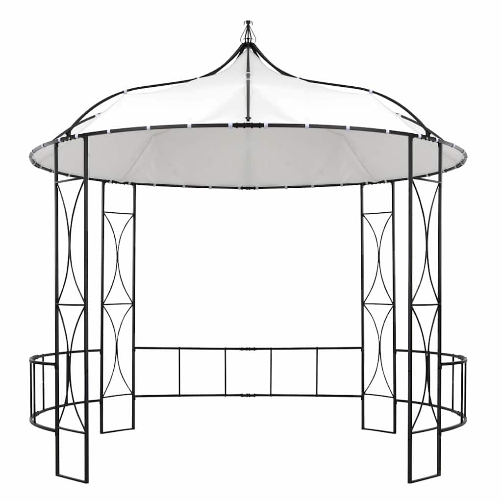 Tonnelle ronde - 300 x 290 cm - Blanc