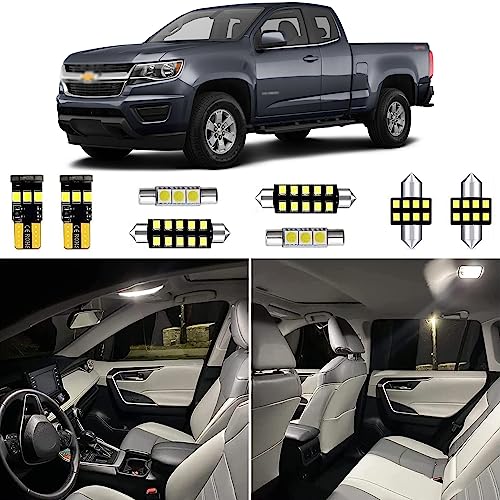 Kit de 13 luces LED blancas interiores para Chevy Colorado miniatura 1