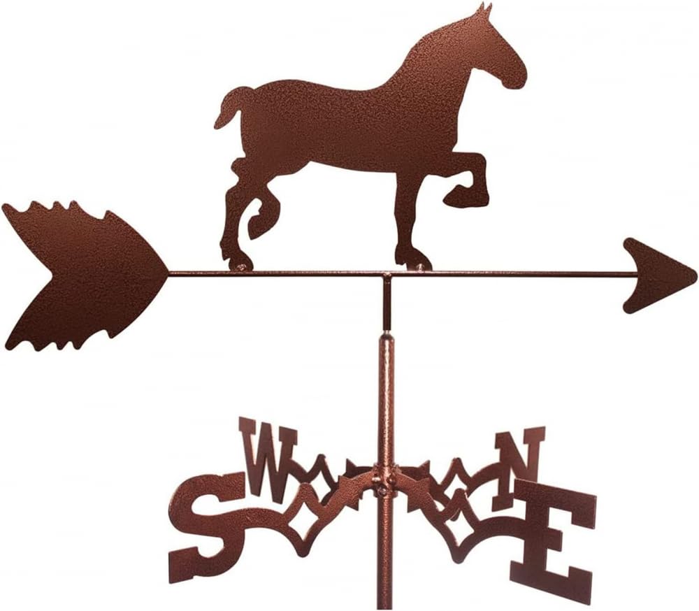 TAXXII Weather Vane,Stainless Steel Wind Direction Indicator Retro Farm Garden Stake Courtyard Decoion Professional Measuring Tool