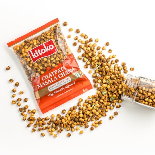 Image of Kitoko Chatpata Masala Chana 200gm (Pack of 4), Bhuna Chana Whole with Skin