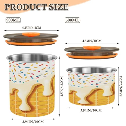 Contenedor hermético de acero para café Kigai 500 ml miniatura 3