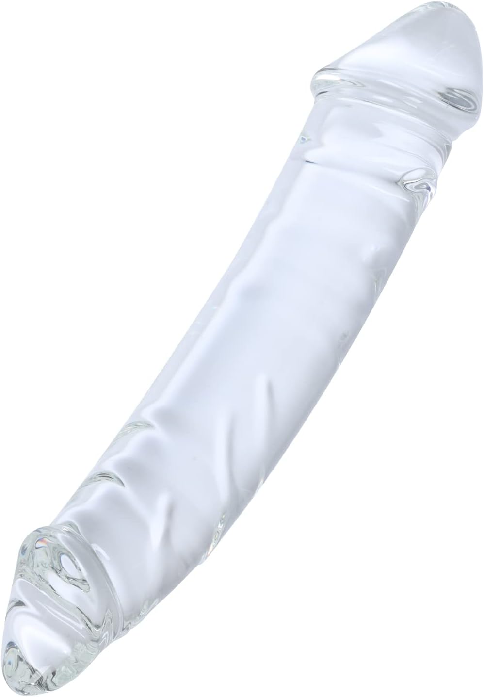 10.2" Large Clear Glass Double Ended Dildo Crystal Double Side Penis G-spot Stimulator Female Masturbator