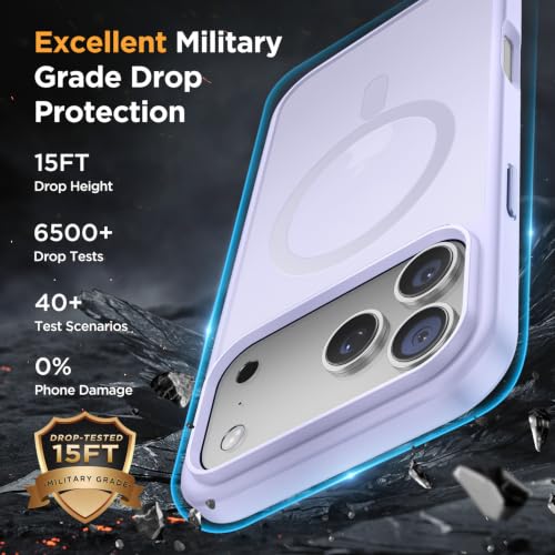 Image of Miracase for Translucent 18 Pro Max Phone Case, Purple