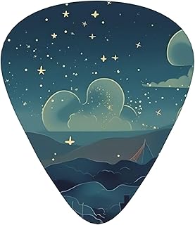 magical nights Guitar Picks 12 Pack Bass Picks with Organizer Box Guitar Plectrum Includes Thin Medium Heavy Guitar Picks Ukulele Picks for Bass Acoustic Electric Guitars