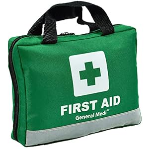 General Medi 210 Piece First Aid Kit- Emergency kit – Reflective Design – Includes Eyewash, Ice(Cold) Pack, Moleskin Pad and Emergency Blanket for Travel, Home, Office, Car, Workplace & Outdoor