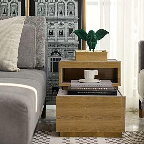Hode Sticky Back Plastic 30X300cm Wood Yellow Self Adhesive Wallpaper Furniture Sticker Peel and Stick Brown Vinyl Film Roll for Shelf Liner Wall Waterproof Retro Style