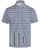 MDLBNSI Funny Golf Shirt for Men Funny Golf Polo for Men Performance Polo Shirts Funny Words Navy XL