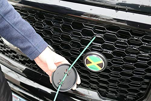 Image of Germany German Flag Car Truck Black Round Grill Badge 3.5 inch Grille Chrome Emblem