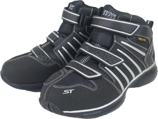 安全靴 セーフティシューズ DS307 ベルクロ マジックテープ スティールトゥ ハイカット スニーカー ランニングシューズ 軽い