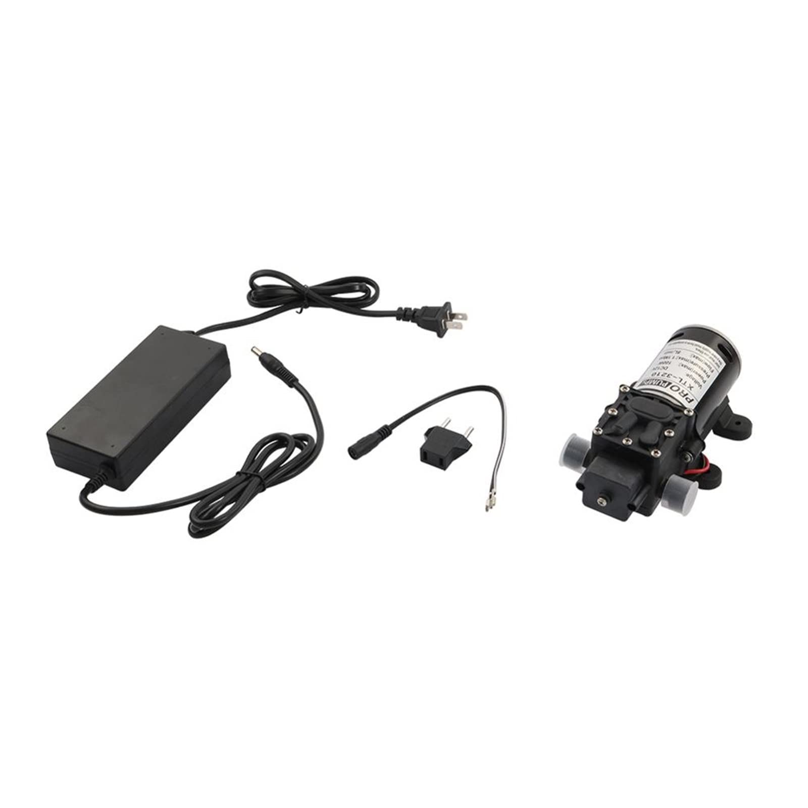 Giardinaggio 12V 100W Pompa Acqua a Membrana Pompa elettrica ad Alta Pressione Irrigazione del Giardino Raccordi per irrigazione (Color : Black-01)