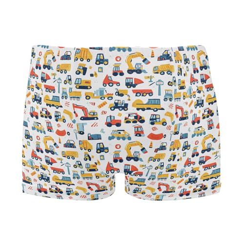 Car Tractor Mens Swim Trunk Swimwear Bathing Suit Swim Brief Square Leg Board Short S B0403476