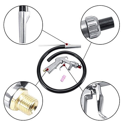 image for Wogoboo Sand Blaster Kit Blasting Shot Sandblaster Siphon Feed Gun Noz
