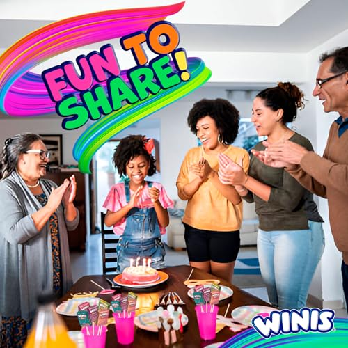 image for Winis Unicorn | Chewy Taffy Pops | Cotton Candy Flavored | Sharing Siz