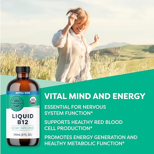  Vimergy Liquid B12 Refill Supplement for Energy Support
| Fast-Absorbing Brain Support Vitamin B12 Refill for Enhanced 