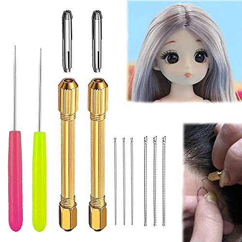 10 PIECE DOLL HAIR ROOTING HOLDERS SET REROOT REHAIR TOOLS GIRLS DOLL