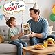 Elektrisches Zugspielzeug für Holzschienen, Motorisierter Zug Fernbedienung mit 4 Sound- und Lichteffekten für Kinder 3 4 5 6+ Jahre, Kompatibel mit Thomas, Brio, Chuggington(Gelb)