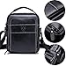 KPYWZER Genuine Leather Shoulder Bag for Men Messenger Briefcase CrossBody Handbag Satchel Pack Travel Work Everyday bag Black