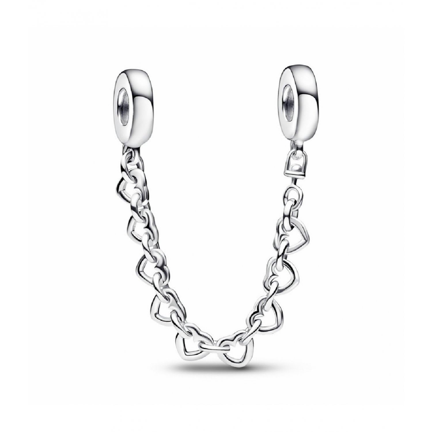 Pandora Moments Cadena de seguridad y clips en plata de ley