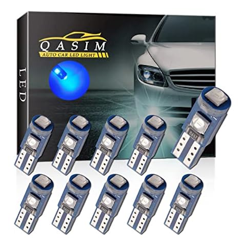 Qasim 10X T5 W3W LED Car Bulbs Cover