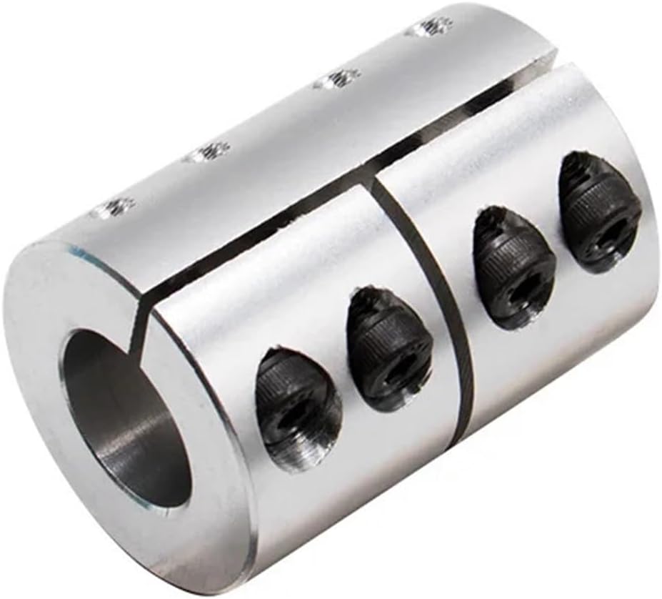 1PC D40 L50 Aluminum Alloy Rigid Coupling High Precision Shaft Rod Coupler Clutch for Stepper Motor Carving Machine Screw (Size : 10mm to 20mm)
