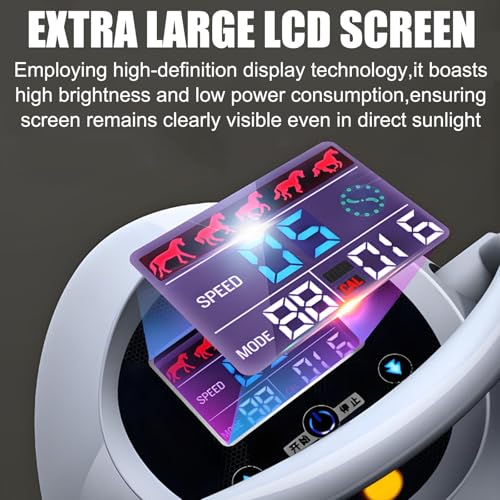 Image of Electric Horse Riding Machine,Abdominal Exercise Machine,3D Horse Riding Exercise Simulator,3 Intelligent Modes,20 Speed,Home Gym Workout Equipment for Gymnasium, Indoor Training