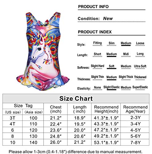 Jurebecia fato de banho de uma só peça para garotas, lindo e vibrante fato de banho de princesa unic