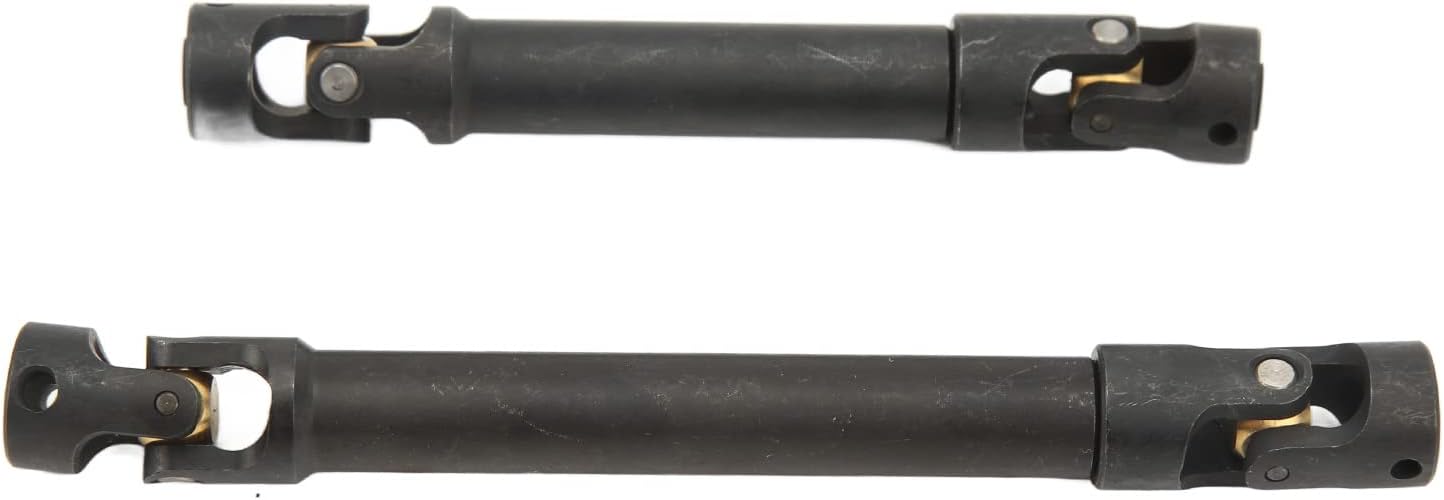 RC Car Drive Shaft, 2Pcs Steel RC CVD Transmission Shafts Rotor Shafts for Axial SCX10 and Other 1:10 Scale RC Crawler Cars Power Plant Driveline Systems Model Toy