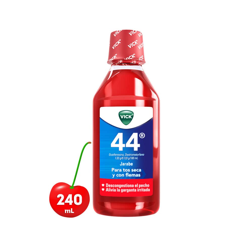 Vicks Jarabe Cough And Congestion Relief Liquid Cherry