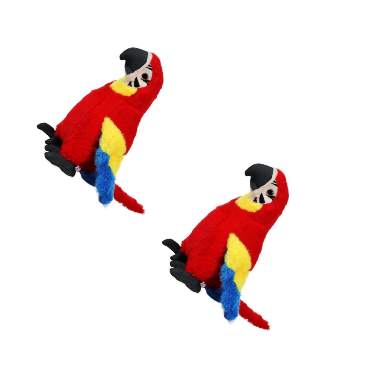 HANABASS 2 Piezas Peluche Loro Realista de Figura y Duradera Algodón PP Juguete Decorativo para Amantes de Loros