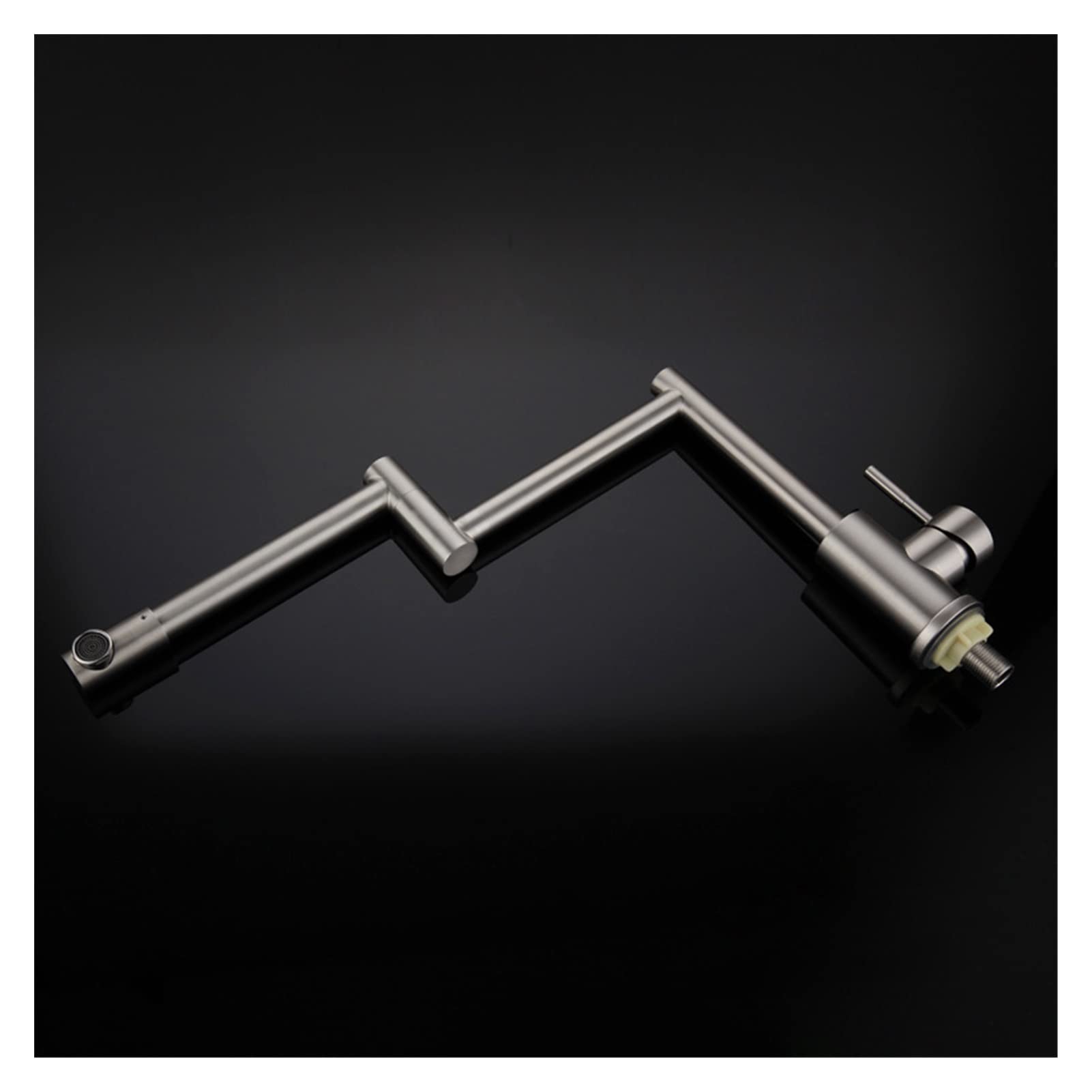 Grifo plegable POT FILLER FAUCET304 Acero inoxidable cepillado Un solo lavabo frío Rotación plegable de 360 ​​grados FLAKE GRACIA DE COCINA Grifo de cocina de pared
