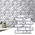 Commomy 10 Pcs 3D Faux Brick Wall Panels -11.8"X11.8" Small Size PVC Brick Peel and Stick Tiles Backsplash DIY Brick Wallpaper Wall Tile for Bedroom, Living Room, Kitchen, Fireplace, RV