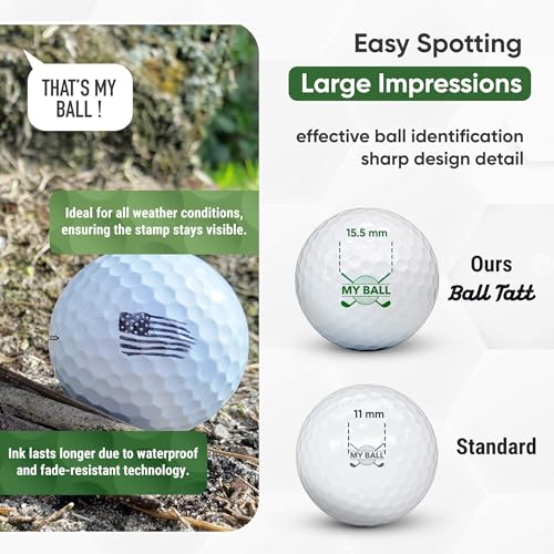 Ball Tatt USA Flag Golf Stamper
