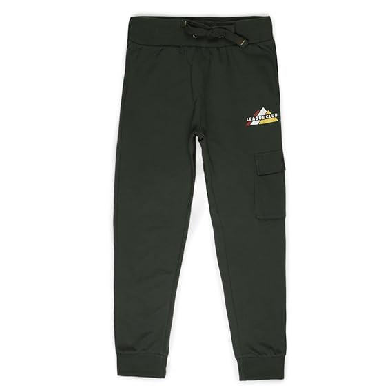 Alan Jones Clothing Boys Cotton Cargo Joggers Track Pants