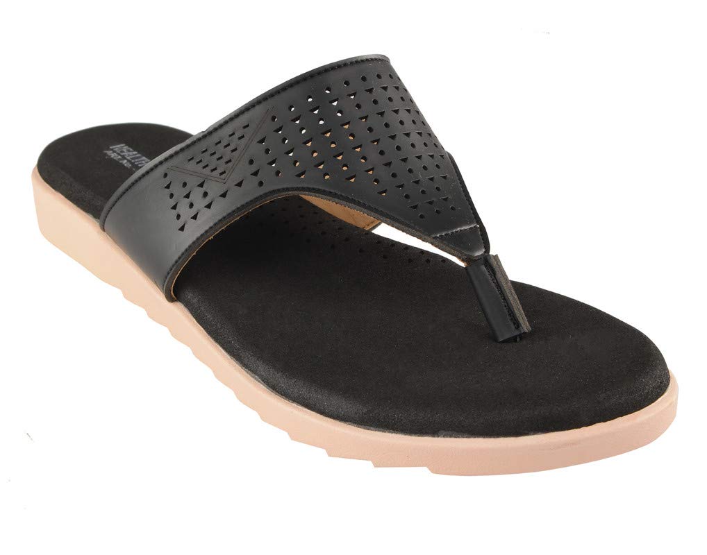 HEALTH FIT Extra Soft Ortho Care Diabetic & Orthopedic Slippers/Doctor Chappal & Footwear with Arch support - Women (B082617YVS) Amazon Price History, Amazon Price Tracker