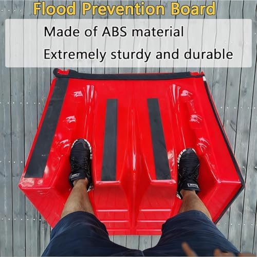 L-Shaped Flood Barrier Kit - 24PCS Reusable ABS Plastic Panels for Easy Installation & Transport, Ideal Flood Protection for Home Basements, Garage Doors & Streets