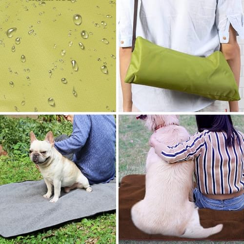 bangminda 100x70 cm Faltbare wasserdichte Haustier Decke für Outdoor mit Tasche Hundematte Große Camping Reisedecke für Hunde Katzen Hundedecke für Unterwegs Outdoor