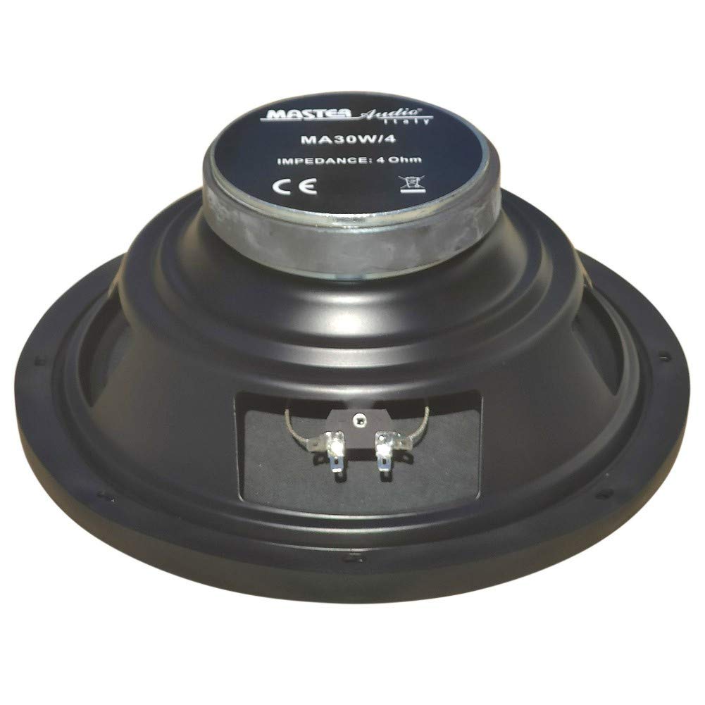 MASTER AUDIO 1 MA30W/4 MA 30W/4 woofer professionale 30,00 cm 300 mm 12" 300 watt rms e 600 watt max 4 ohm 94 db sospensione in gomma auto, 1 pezzo