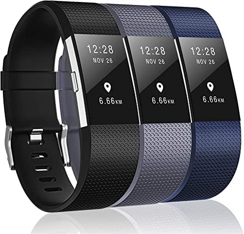 SYOSI 3 Pack Waterproof Bands Compatible with for Fitbit Charge 2 ...