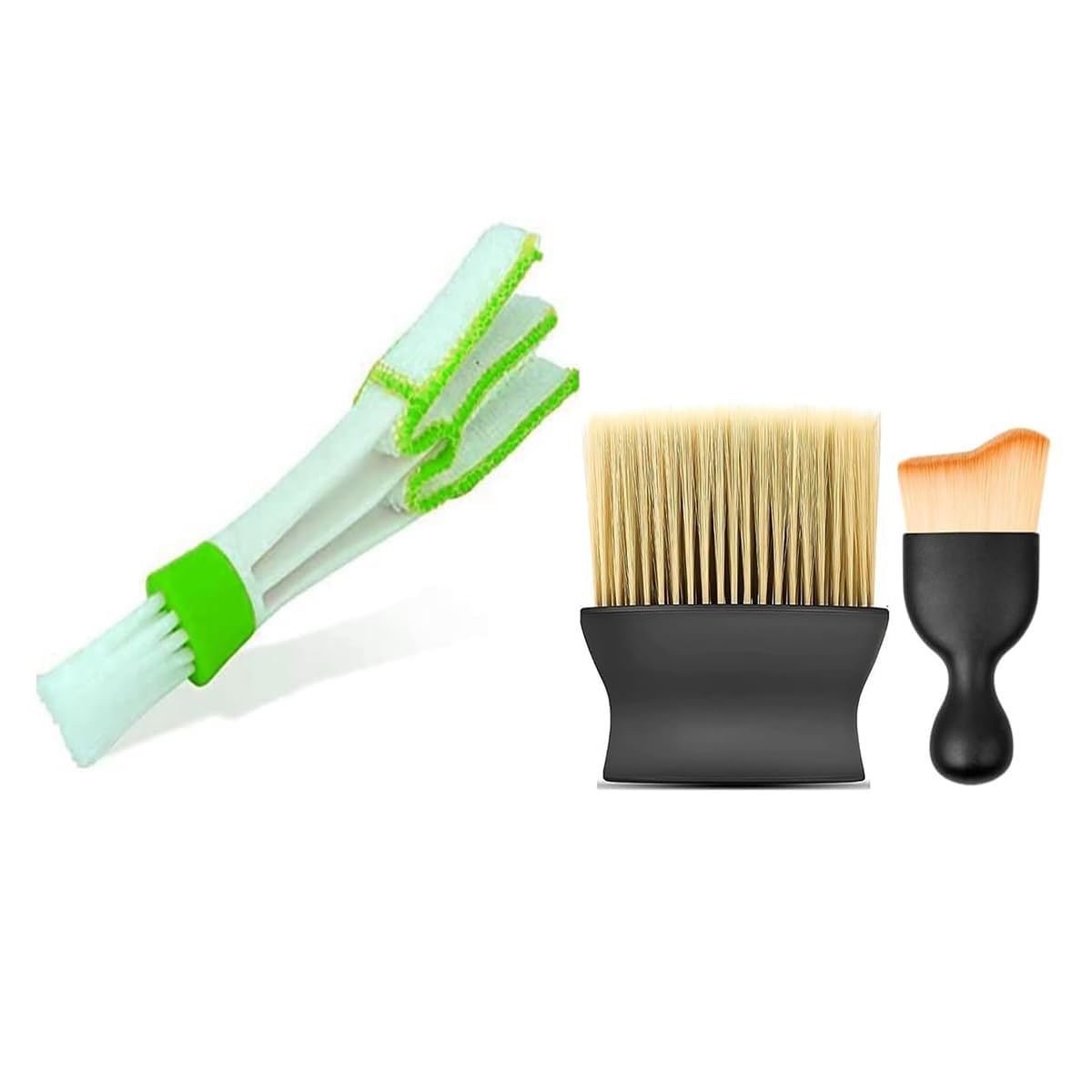 Ultra Soft Car Interior Cleaning Brush - Scratch-Free Duster For Dashboard, Vents & Leather (Yellow)
