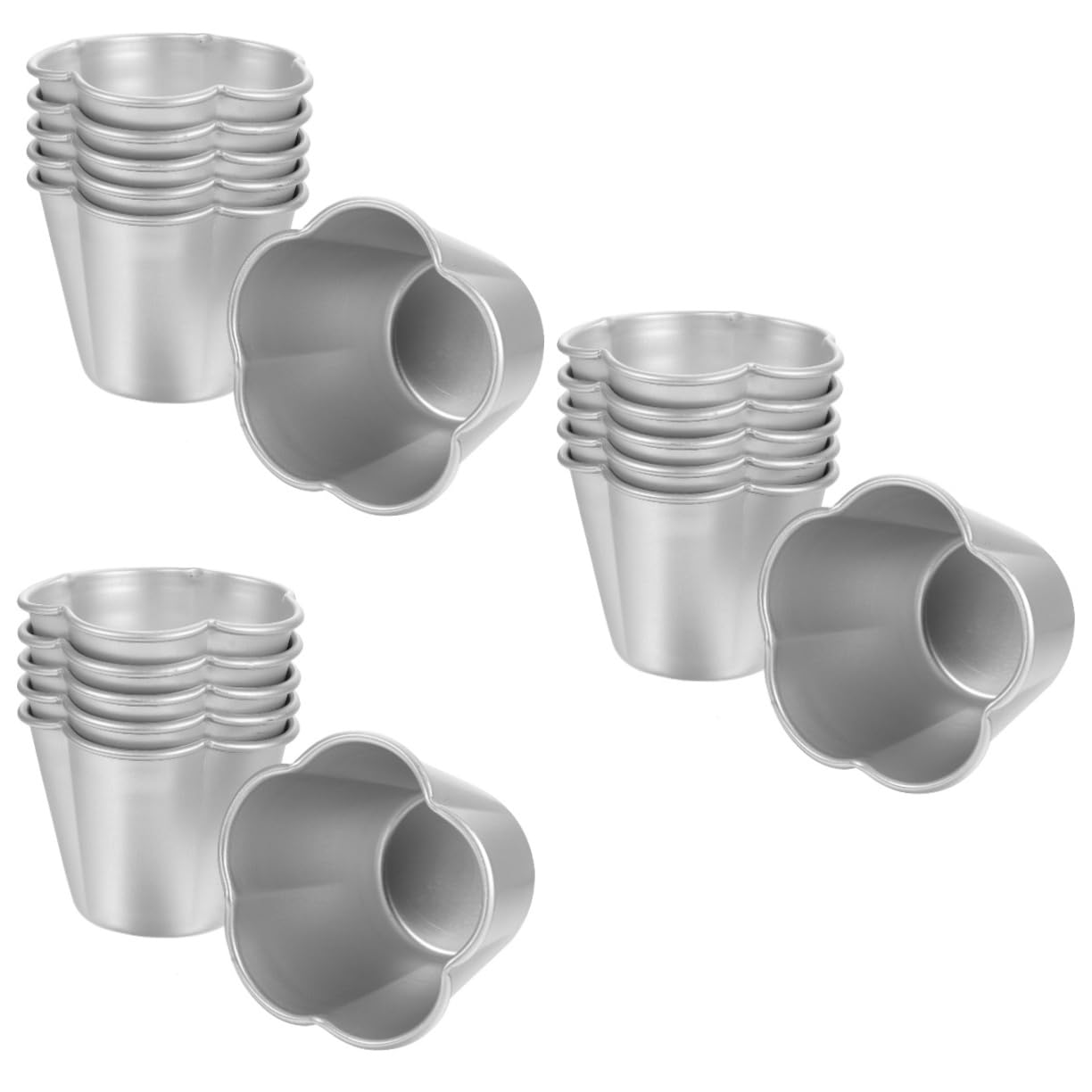 ABOOFAN 18piezas Moldes De Muffins Moldes Multiusos Para Pasteles Tartas Pudines y Gelatinas Aptos Para Altas y Limpieza