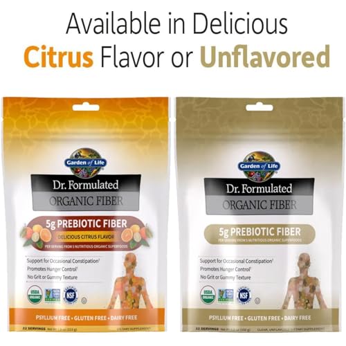 Garden of Life Dr. Formulated Organic Fiber Powder, Unflavored, 32 Servings - image 8