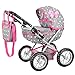 Kinderplay Carrito Bebe Juguetes, Cochecito para Muñecas, Cochecito de Muñecas, Gondola - Trendy Carrito Muñeca, La Altura al Mango es En Un Rango de 33 a 63 cm, Muñeca 41 cm, KP0262S