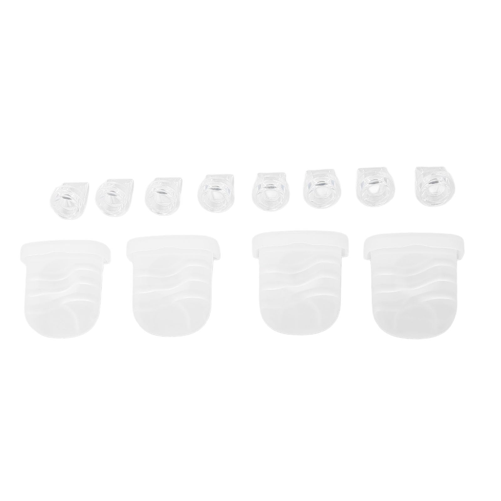 8pcs Duckbill Valves and 4pcs Silicone Diaphragm, Replacement Duckbill Valves Diaphragm with S32 Breastfeeding Pump