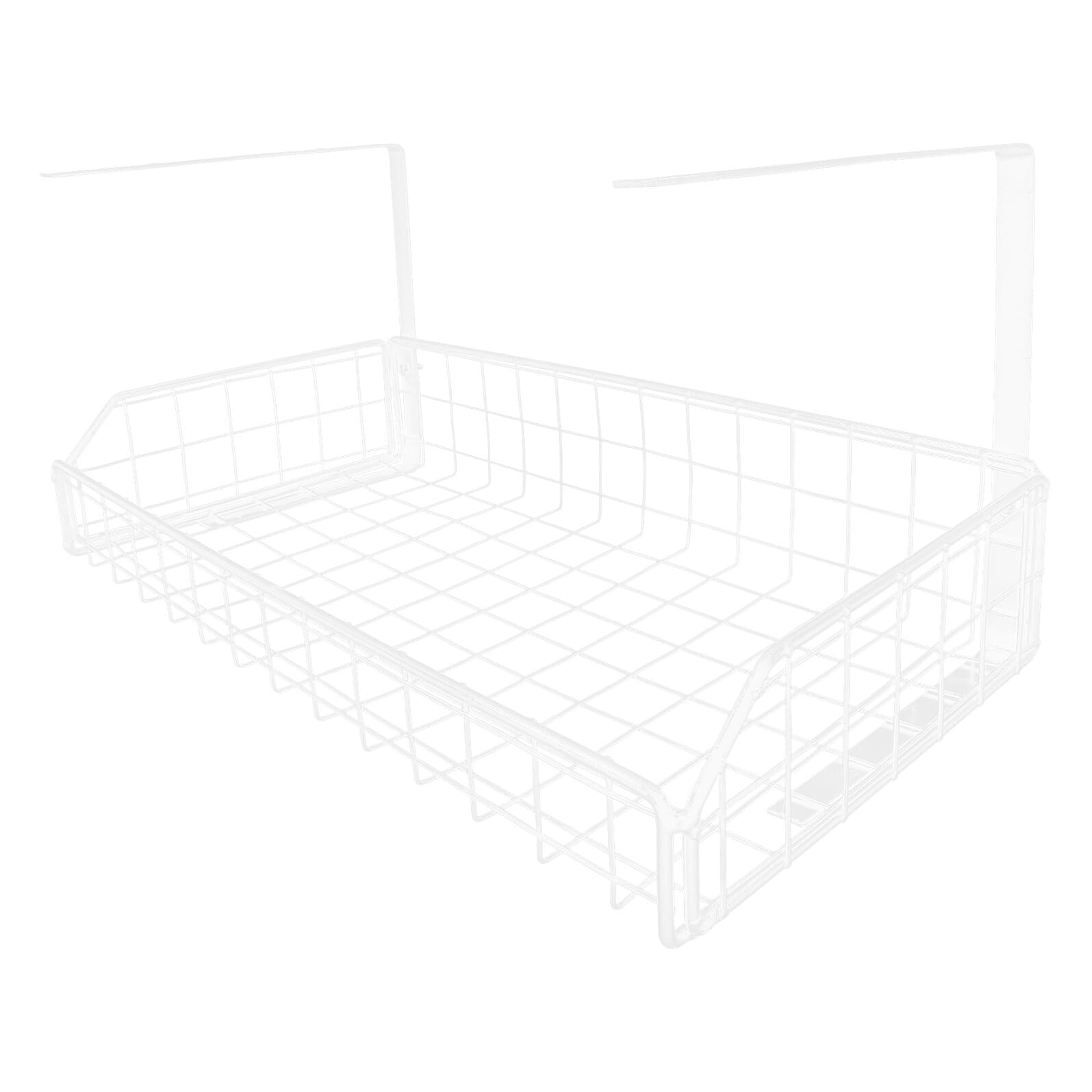 Homoyoyo Organisateur Câbles sous Bureau Blanc Grand Format Rangement sans Perçage pour Gestion Filaire Support Robuste et Facile à Installer pour Bureau et Salle de Réunion