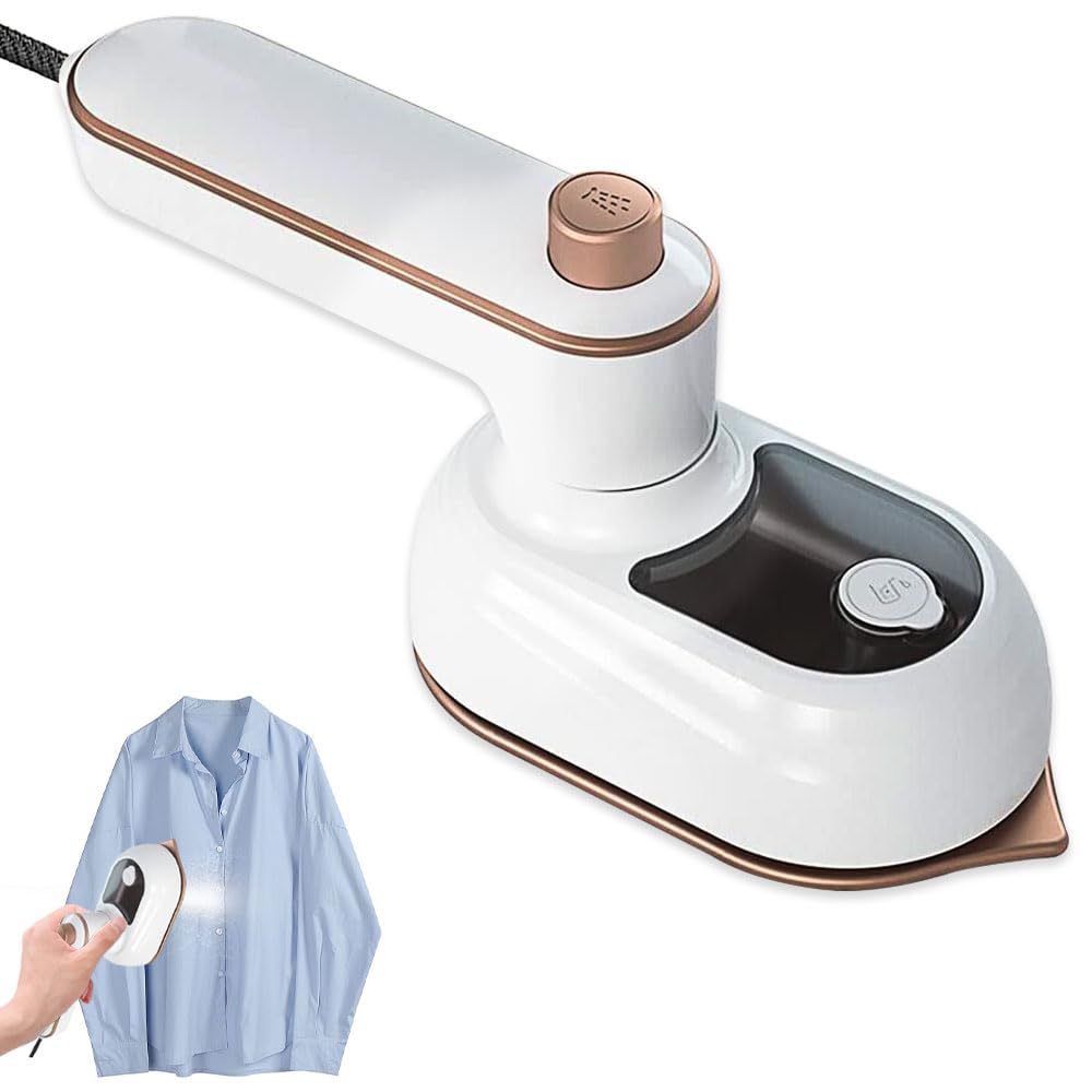 Micro Plancha de Vapor, Máquina de Planchar Colgante de Mano 180 ° Giratorio Con Tanque de Agua de 50 ml, Compatible con Planchado en seco y húmedo para Ropa Traje Vestido Camiseta