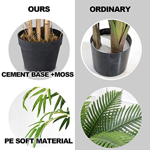 Bestcomfort 5 Feet Artificial Bamboo Silk Tree, Decorative Indoor House Fake Plant, Artificial Leafy Tree Faux Potted Indoor Floor Plant For Home Office Decor #TOP4