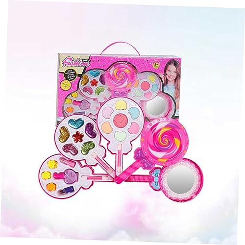 Totority 2 Caixas Meninas Terno Kit De Cosmetologia Crianças Terno Caso Cosmético Para Menina Conjun