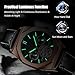 Imagen de RORIOS Relojes Hombre Reloj Luminoso Automático Mecánico Relojes de Pulsera con Correa de Cuero Esqueleto Militar Reloj para Hombre